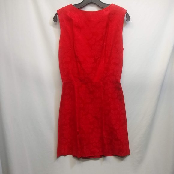 red conservative dress